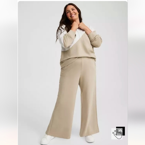 Torrid super soft Pull-On Wide Leg Fleece High Rise Pant size 2x NWT - Picture 3 of 10